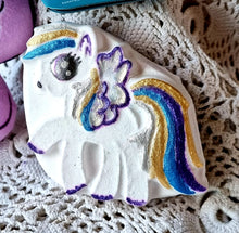 Load image into Gallery viewer, Little Pony Bath Bomb Gift Set, with plush key chain