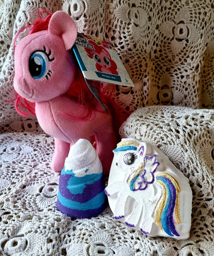 Little Pony Bath Bomb Gift Set, with plushie.